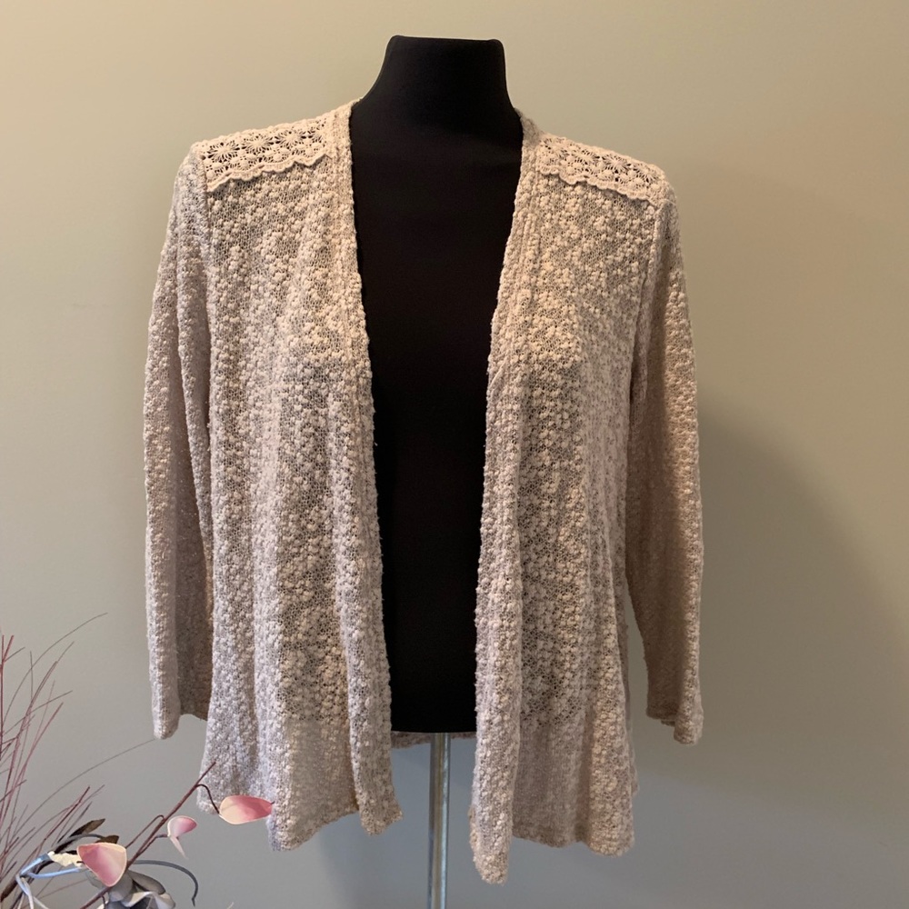 🛍 STYLE & CO Petite Cotton Open Cardigan